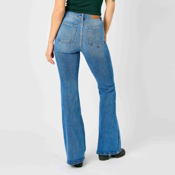 Judy Blue Women's High Waist Classic Flare Jeans - Picture 3 of 4